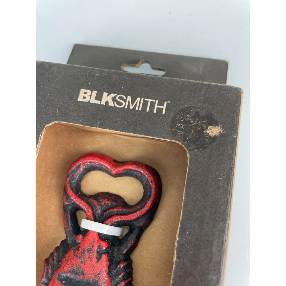 NEW in Package BLKSmith Cast Iron Lobster Tail Bottle Opener 0295XB Red Bar Tool